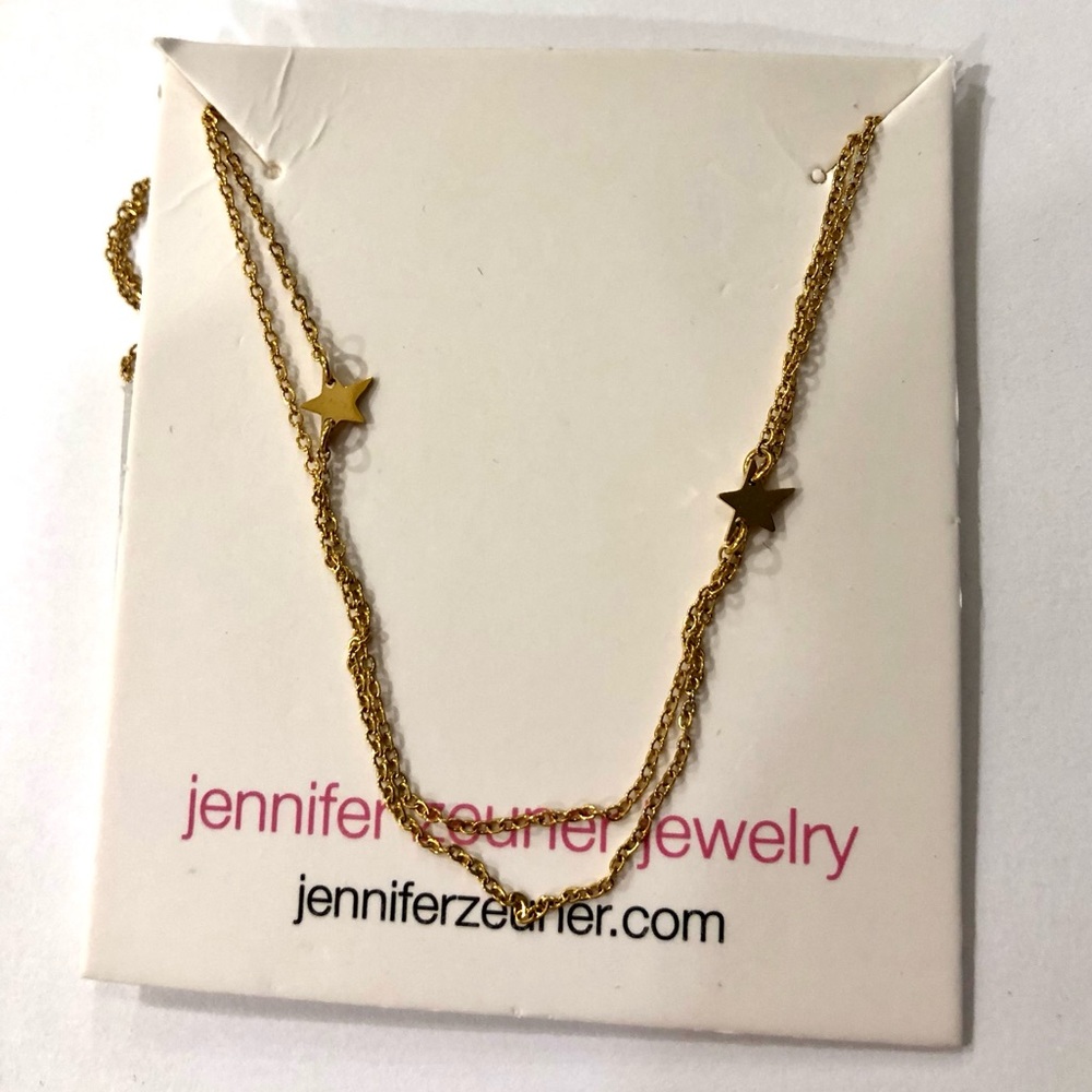 Jennifer Zeuner Double Stars Necklace